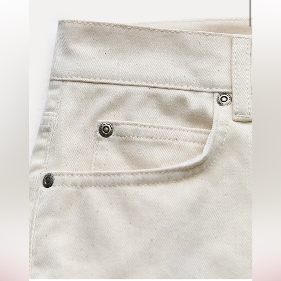 ZARA LOW RISE STRAIGHT LEG VELVET JEANS ZW COLLECTION $109 retail Size 6 NWT - Picture 9 of 15